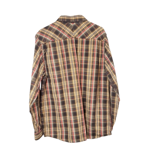 The North Face Men's Brown Red Plaid Button Down Shirt Size Large Casual - Picture 3 of 13